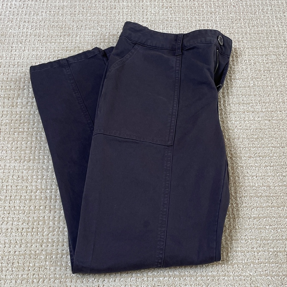 Garnet Hill Dark Gray Women's Ankle Pants